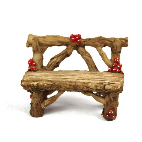 Rustikálna miniatúrna lavička
