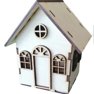 Zdobiteľná drevená chalúpka