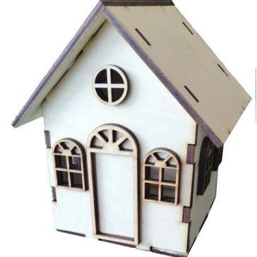 Zdobiteľná drevená chalúpka