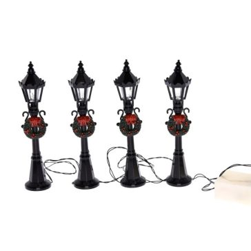 Pouličná lampa 12 cm, na batérky