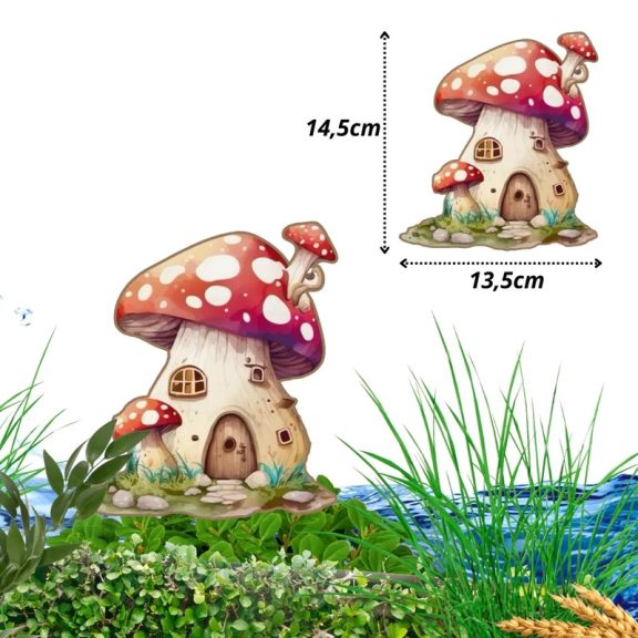 domček červených húb