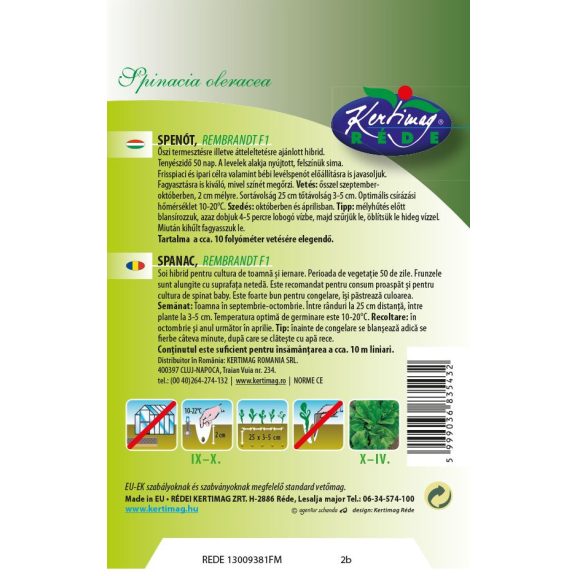 Spenót Rembrandt F1 3 g